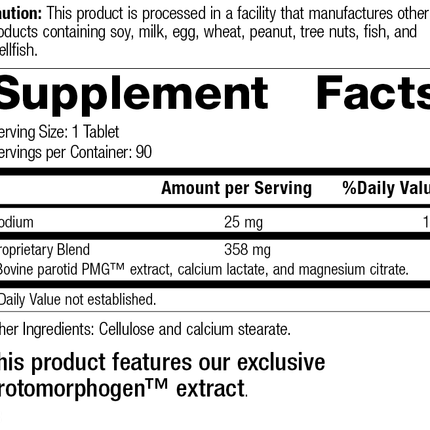 Parotid PMG®, 90 Tablets, Rev 17 Supplement Facts