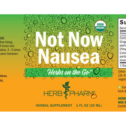 Herbs on the Go: Not Now Nausea™