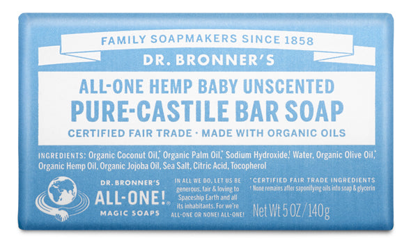 Unscented Pure-Castile Bar Soap