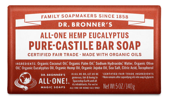 Pure-Castile Bar Soap-Eucalyptus