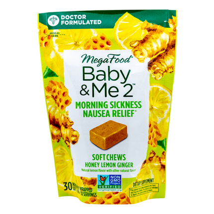 Baby & Me 2™ Morning Sickness Nausea Relief Honey Lemon Ginger Soft Chews