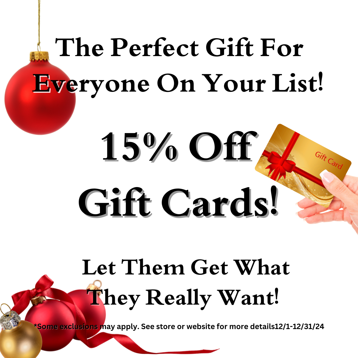 Gift Card Sale!