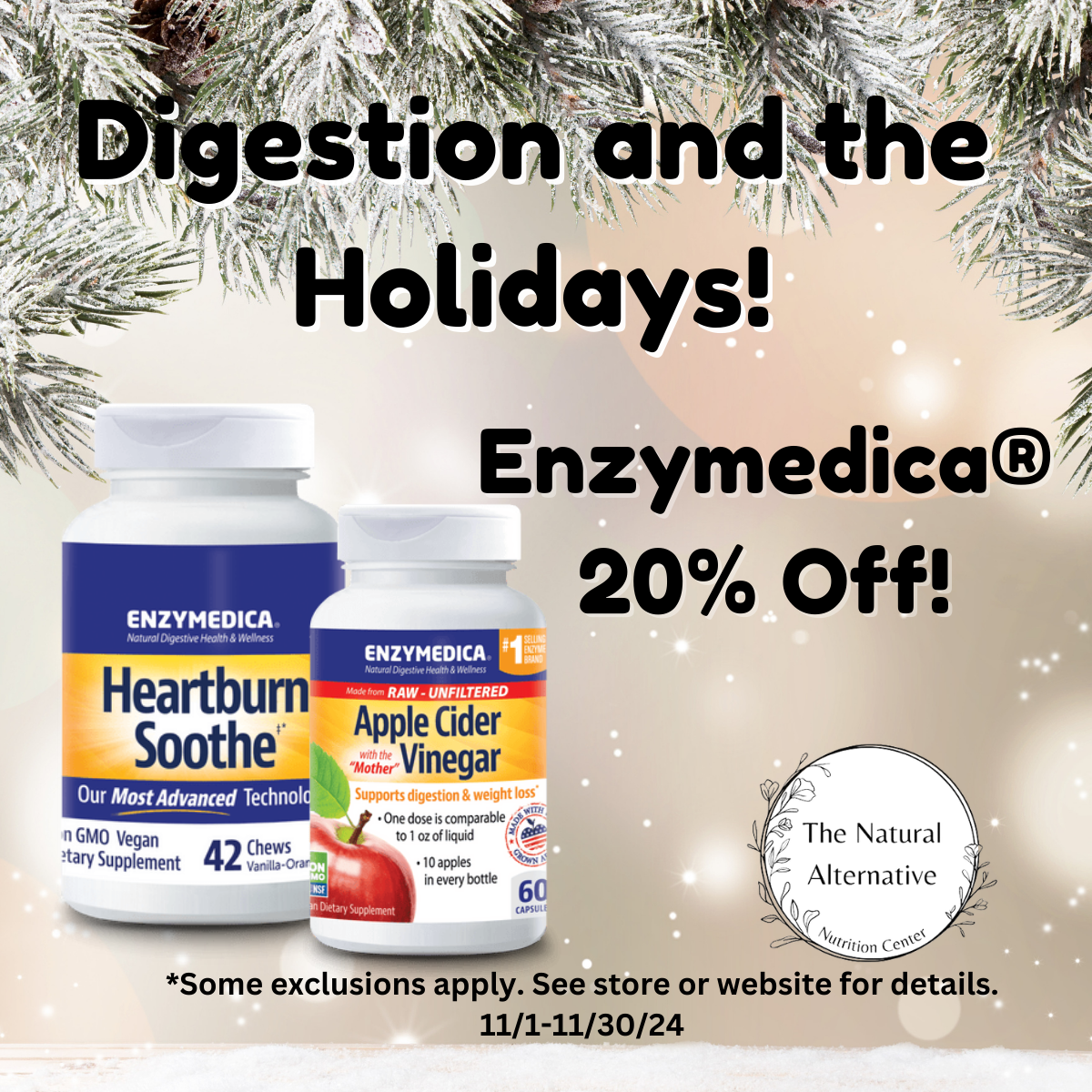 Digestion and The Holidays! Enzymedica® is 20% Off!