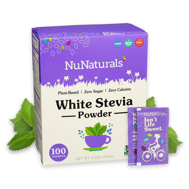 White Stevia Powder Packets