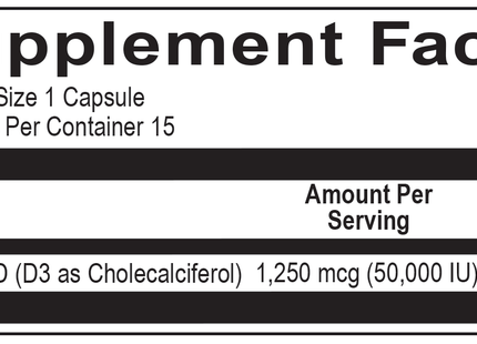 Vitamin D3 50,000 IU