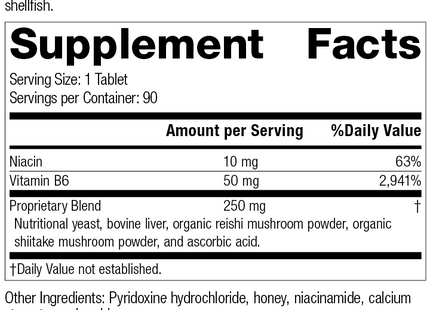 B6-Niacinamide, 90 Tablets, Rev 17 Supplement Facts