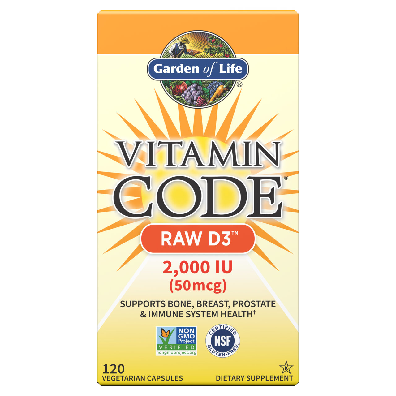 Vitamin Code® Raw D3™ 2000 IU Capsules