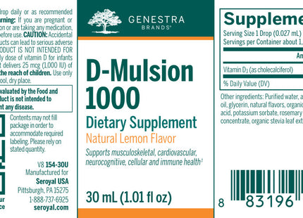 D-Mulsion 1000 (Natural Lemon Flavor)