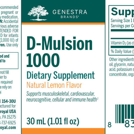 D-Mulsion 1000 (Natural Lemon Flavor)