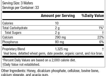 Calcifood®, 100 Wafers, Rev 22 Supplement Facts