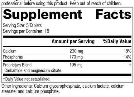 Calsol®, 90 Tablets, Rev 11 Supplement Facts