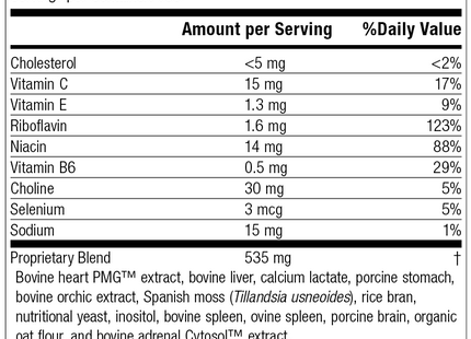 Cardio-Plus® GF, Rev 07 Supplement Facts