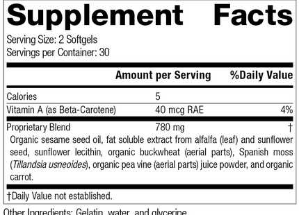 Chlorophyll Complex™, 60 Softgels, Rev 33, Supplement Facts