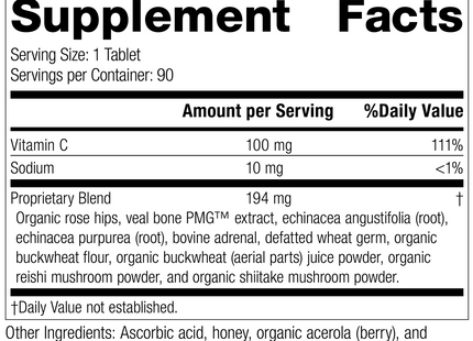 C Synergy, 90 Tablets, Rev 10 Supplement Facts