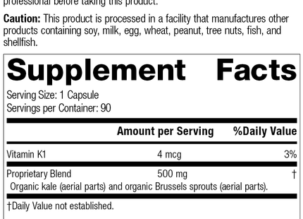 Cruciferous Complete™, 90 Capsules, Rev 07 Supplement Facts