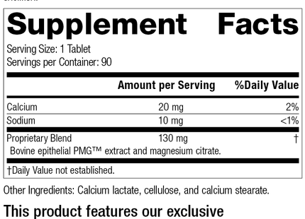 Dermatrophin PMG®, 90 Tablets, Rev 17 Supplement Facts