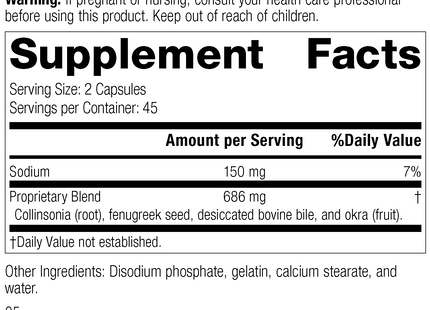 Fen-Cho®, 90 Capsules, Rev 05 Supplement Facts