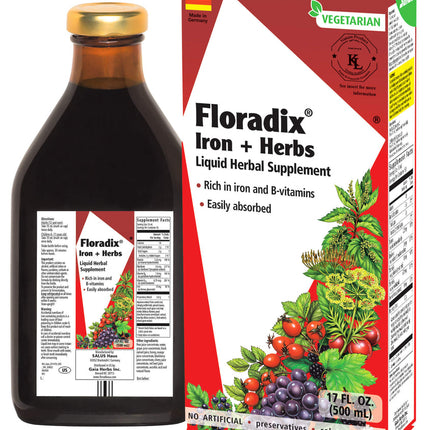 Floradix Iron + Herbs Liquid Herbal Supplement