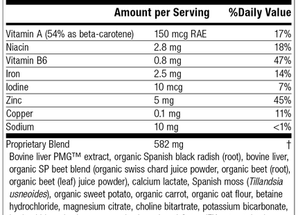 Livaplex 5375-15 Supplement Label