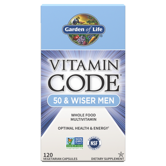 Vitamin Code® 50 and Wiser Men's Multi Capsules