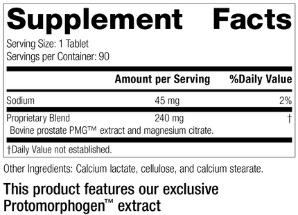 Prostate PMG®, 90 Tablets, Rev 19 Supplement Facts