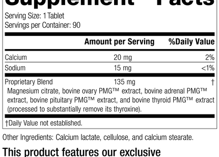 Symplex® F, 90 Tablets, Rev 12 Supplement Facts