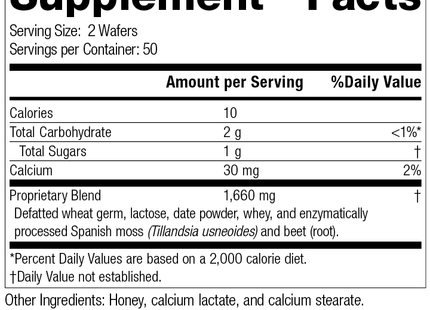 Zymex Wafers, Rev 11 Supplement Facts