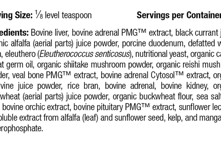 Canine Adrenal Support, 25 g, Rev 07 Supplement Facts