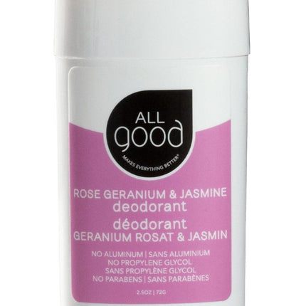 All Good Deodorant – Rose Geranium & Jasmine