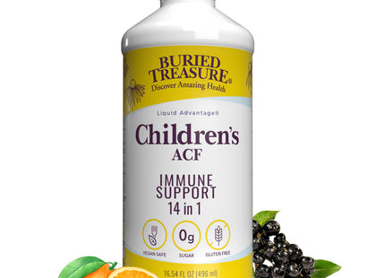 ACF Children's Liquid Supplement, Immune Support for Children, Natural Fruit Flavors, 16 servings