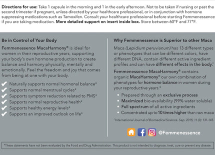 Femmenessence MacaHarmony For Reproductive Health