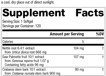 ProstaCo, 120 Capsules, Rev 08 Supplement Facts