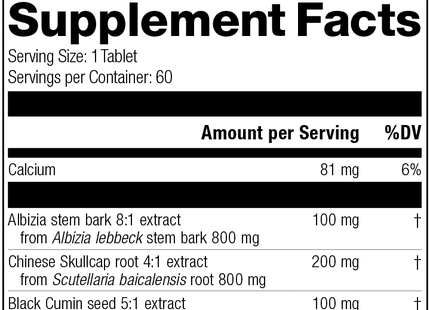 supplement fact label