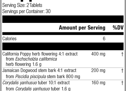 Nervagesic, Rev 01 Supplement Facts