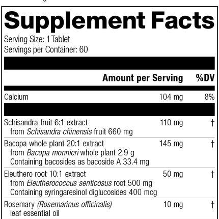 Bacopa Complex, Rev 01 Supplement Facts