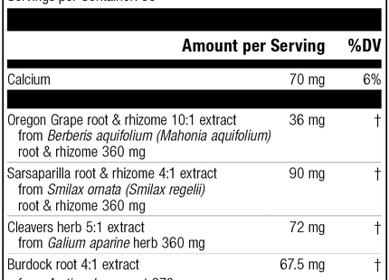 supplement fact label