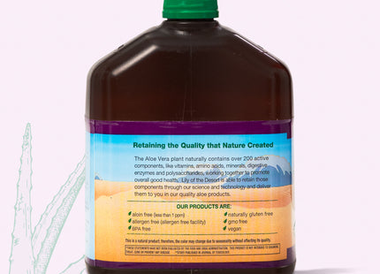 Preservative Free Whole Leaf Aloe Vera Juice