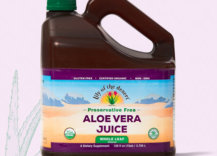 Preservative Free Whole Leaf Aloe Vera Juice