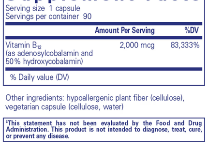 Adenosyl/Hydroxy B12 Capsules