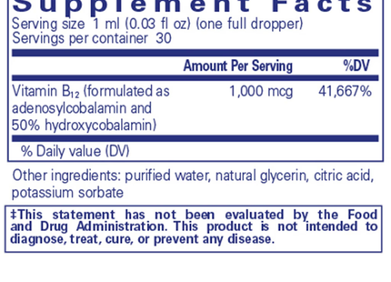 Adenosyl/Hydroxy B12 Liquid