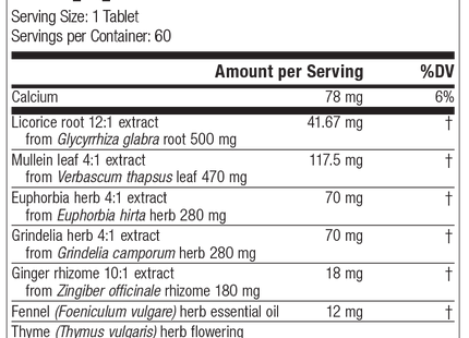 supplement fact label