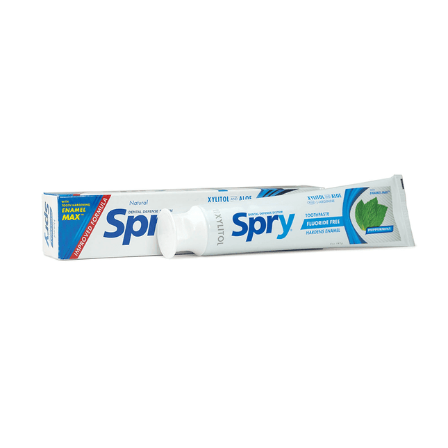 Spry Toothpaste Peppermint Fluoride- Free