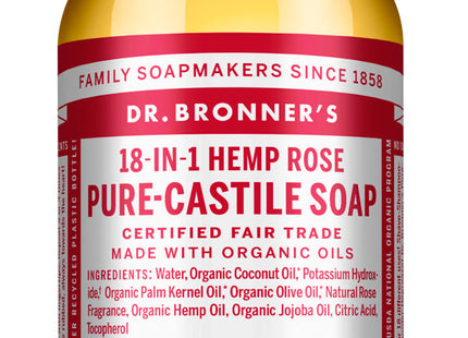 Pure-Castile Liquid Soap- Rose Oil