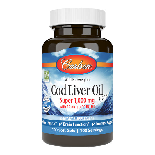 Cod Liver Oil Gems™  Super 1,000 mg