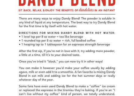 Dandy Blend Coffee Alternative