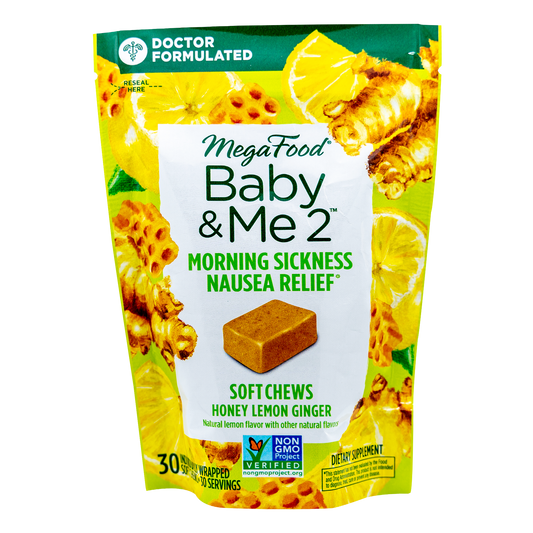 Baby & Me 2™ Morning Sickness Nausea Relief Honey Lemon Ginger Soft Chews