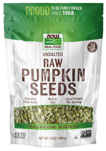 Pumpkin Seeds, Organic, Raw & Unsalted