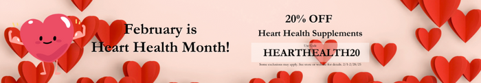 February is heart health month. Heart health supplements are on sale at The Natural Alternative!