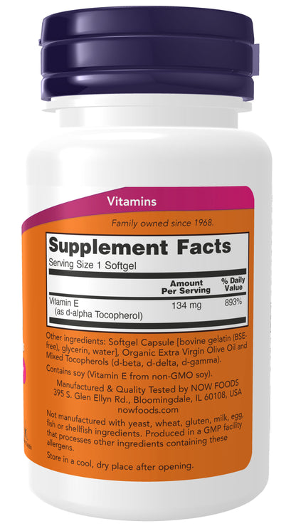 Vitamin E-200 With Mixed Tocopherols
