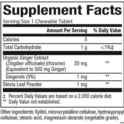 Chewable Ginger 500 mg Trial Size